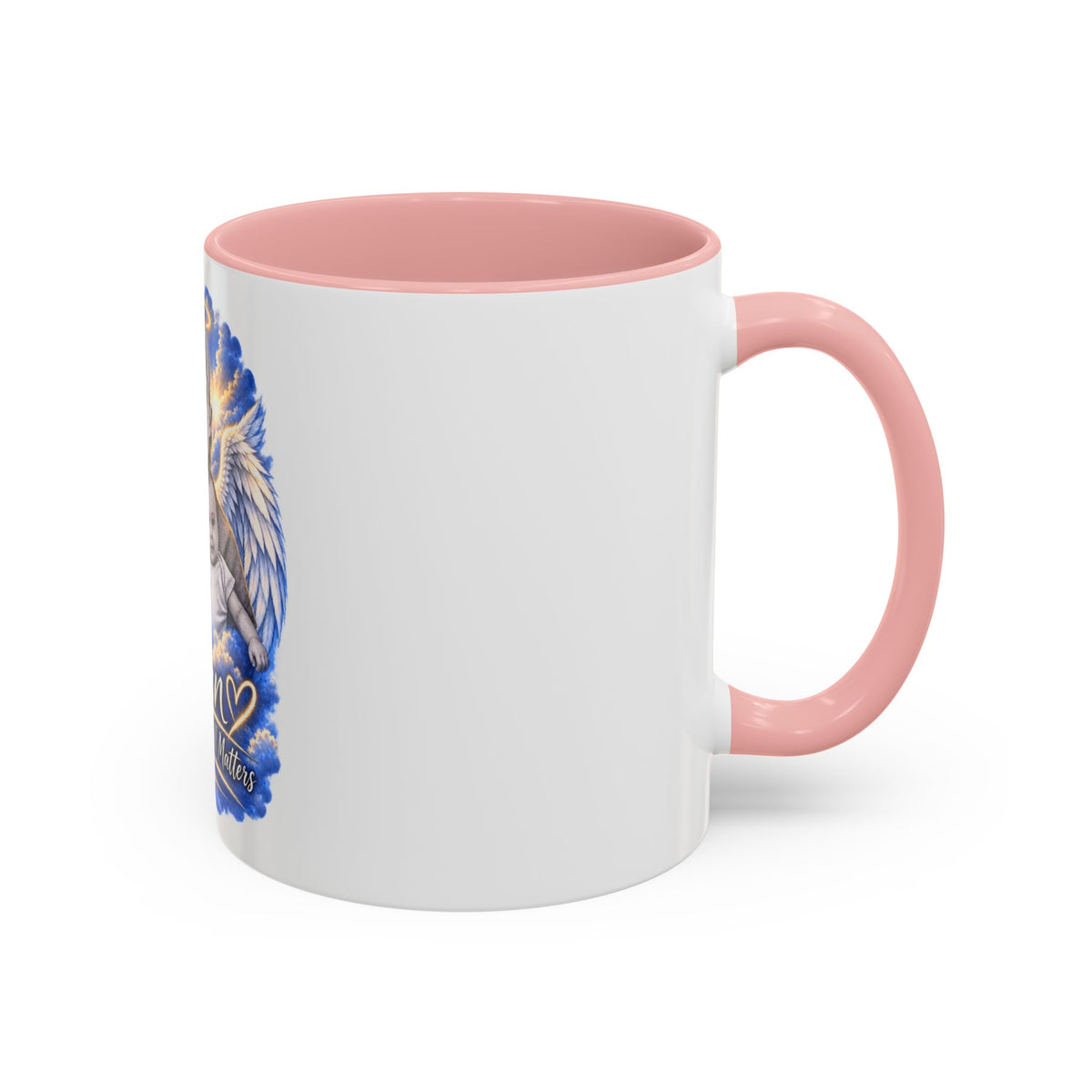 Memorial Coffee Mug — Personalized "Ethan  Your Story Still Matters" Angel Wings Tribute