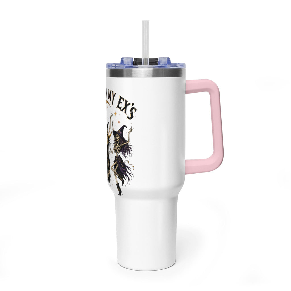 Hexes On My Exs 40oz Tumbler — Witch Moon Vacuum Insulated Travel Mug