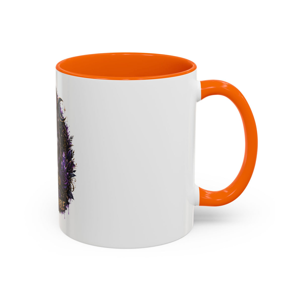 Protected, Guided & Unfuckwithable Wolf Coffee Mug — Spiritual Mystic Accent Mug (11/15oz)