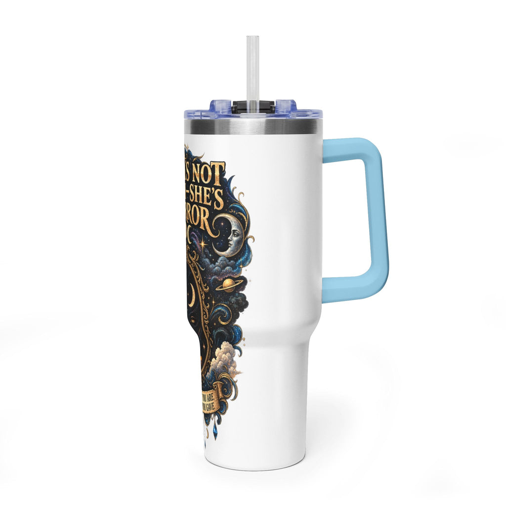 Karma Mirror 40oz Vacuum Tumbler – Celestial Sun & Moon Thermal Cup