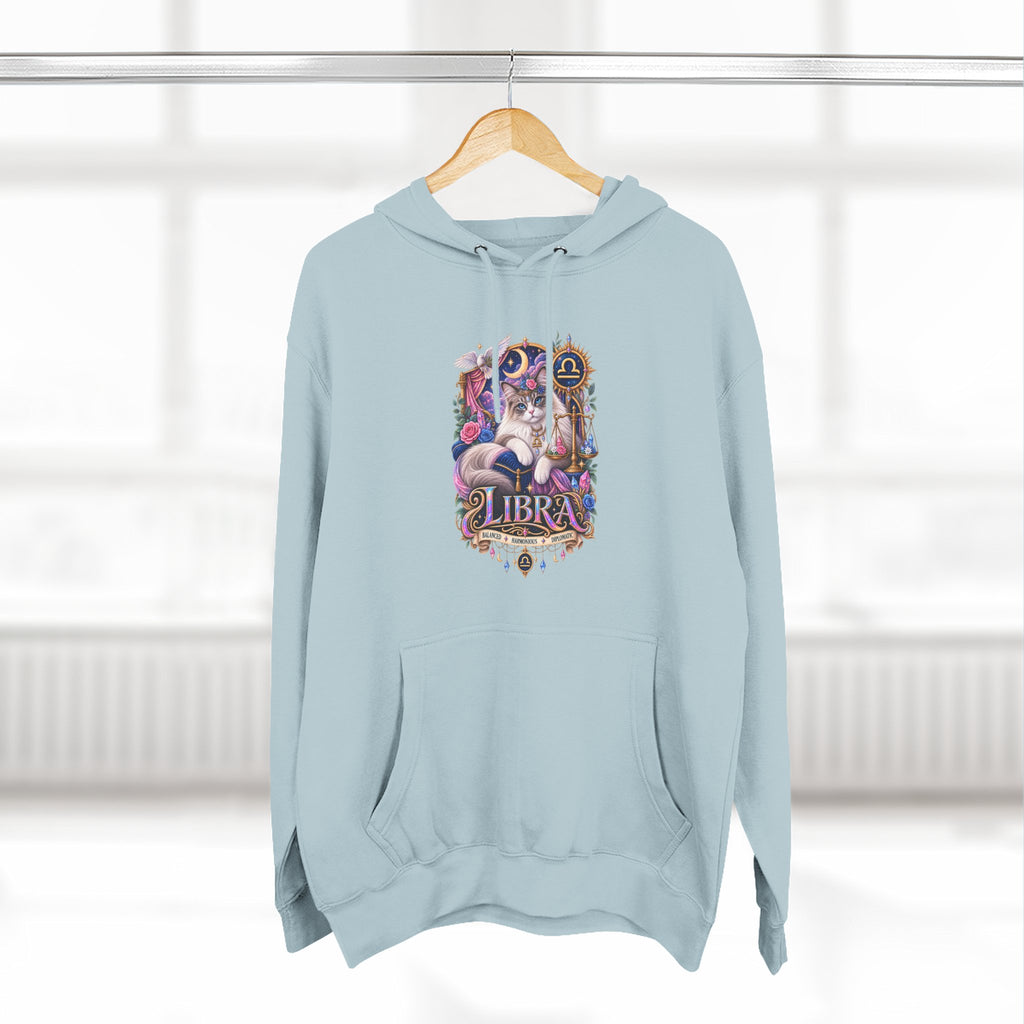 Libra Zodiac Hoodie — Persian Artistic Astrological Sign Sweatshirt