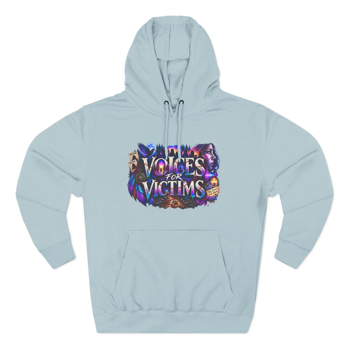 Voices for Victims Graphic Hoodie — Support & Awareness Pullover