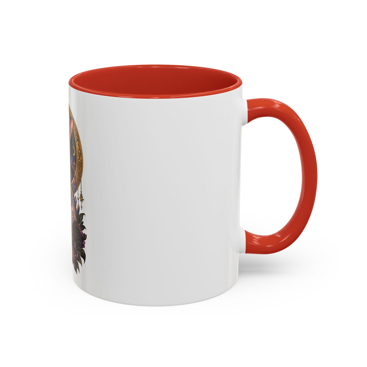 Mystic Sphynx Cat Coffee Mug — Magical Moon & Floral Accent (11/15 oz)