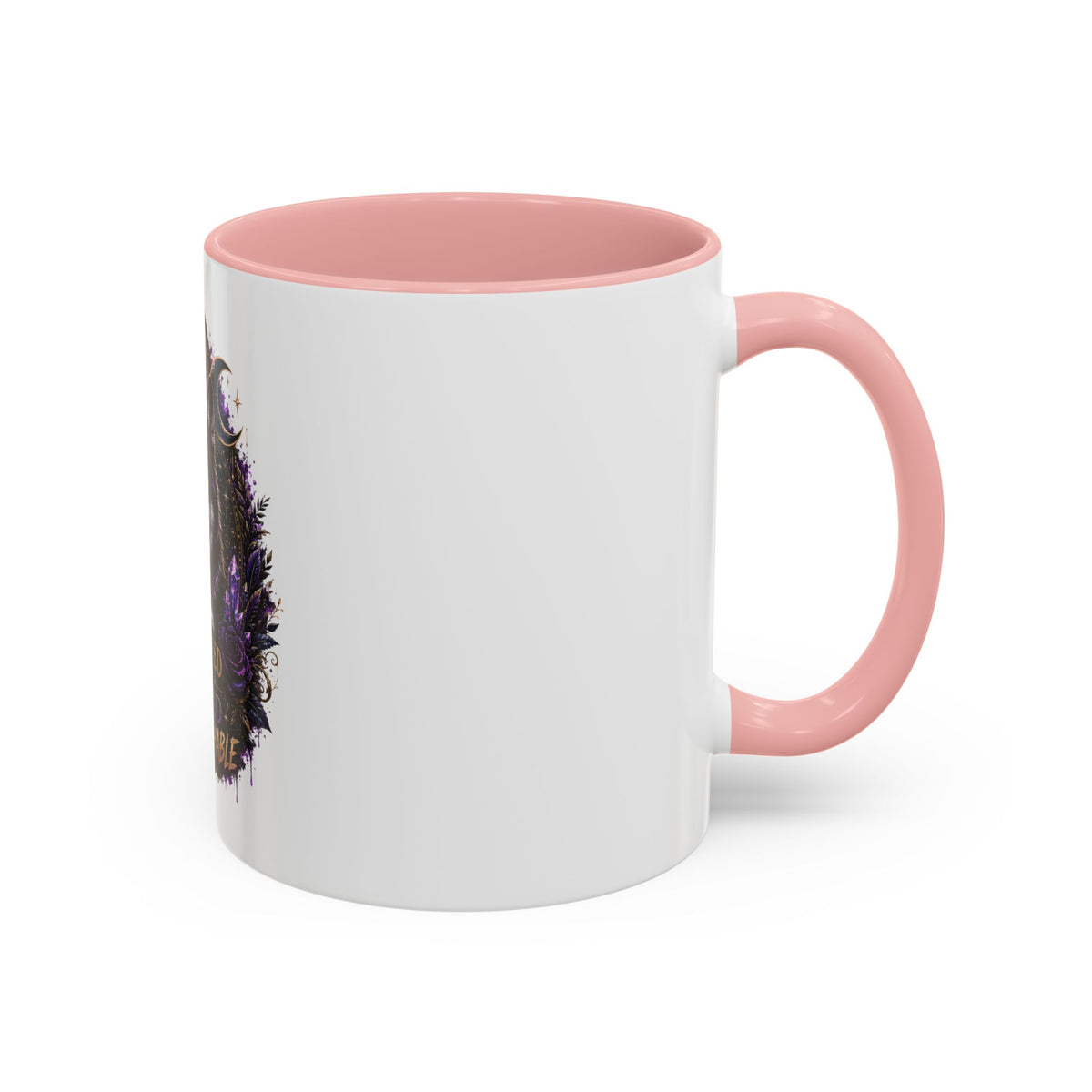 Protected, Guided & Unfuckwithable Wolf Coffee Mug — Spiritual Mystic Accent Mug (11/15oz)