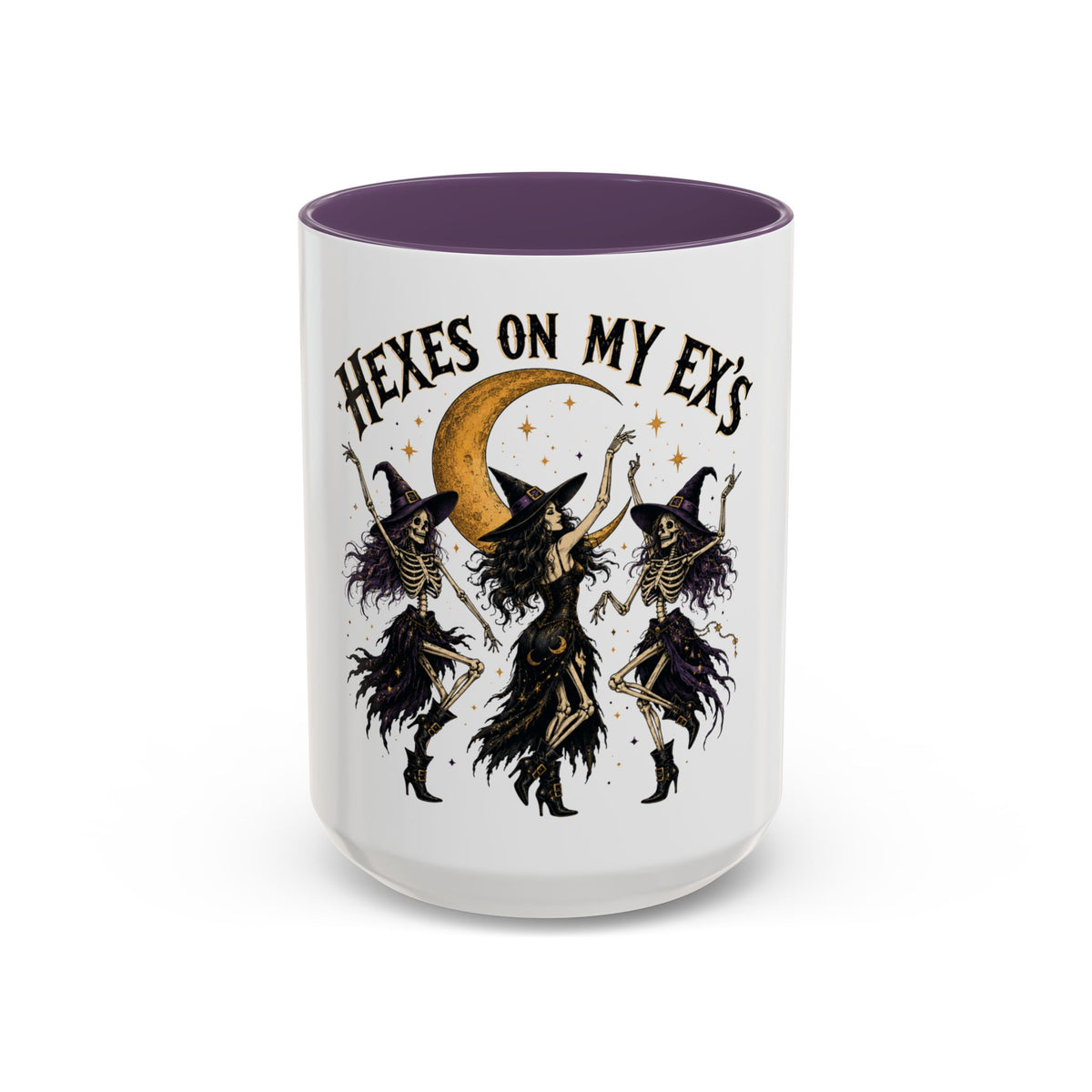 Hexes on My Ex's Witch Coffee Mug — Funny Halloween Accent Mug (11/15oz)