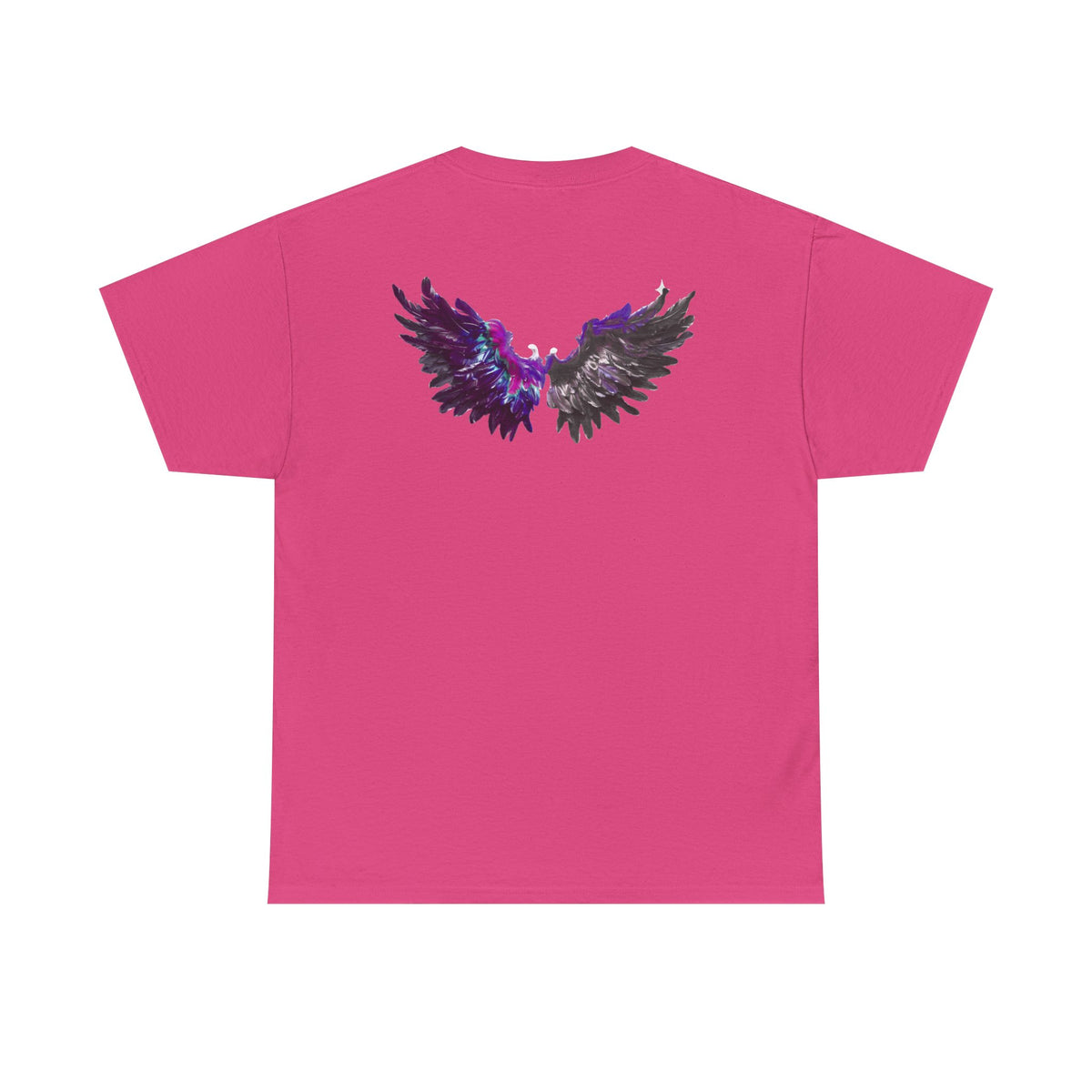 Free Spirit Tee — Purple Galaxy Wings Graphic T-Shirt