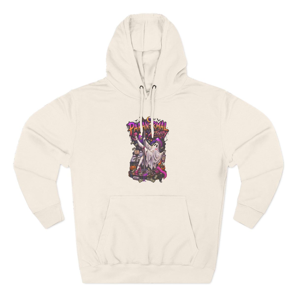Paranormal Activity Ghost Pole Dancing — Retro Halloween Graphic Pullover