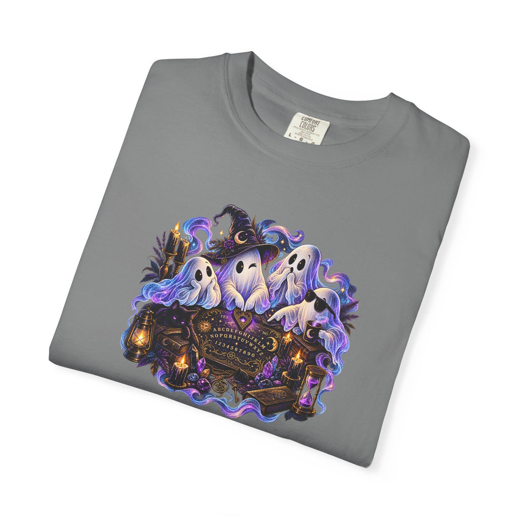 Halloween Ghost Crew T-Shirt — Spooky Night Pumpkin & Bats Graphic Tee