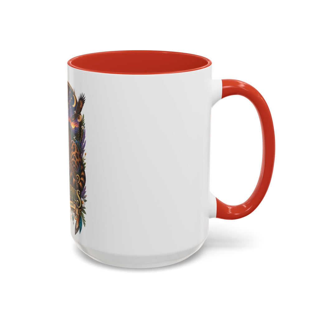 Sagittarius Bengal Cat Zodiac Coffee Mug — Cat Archer Astrology Accent Mug (11/15oz)