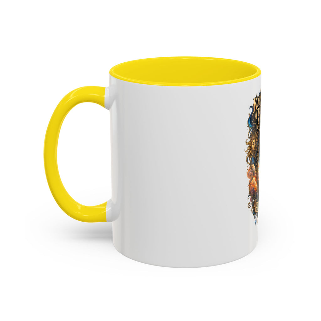 Coffee Mug — "Karma's Not a Bitch — She's a Mirror" Accent Ceramic Mug (11/15oz)