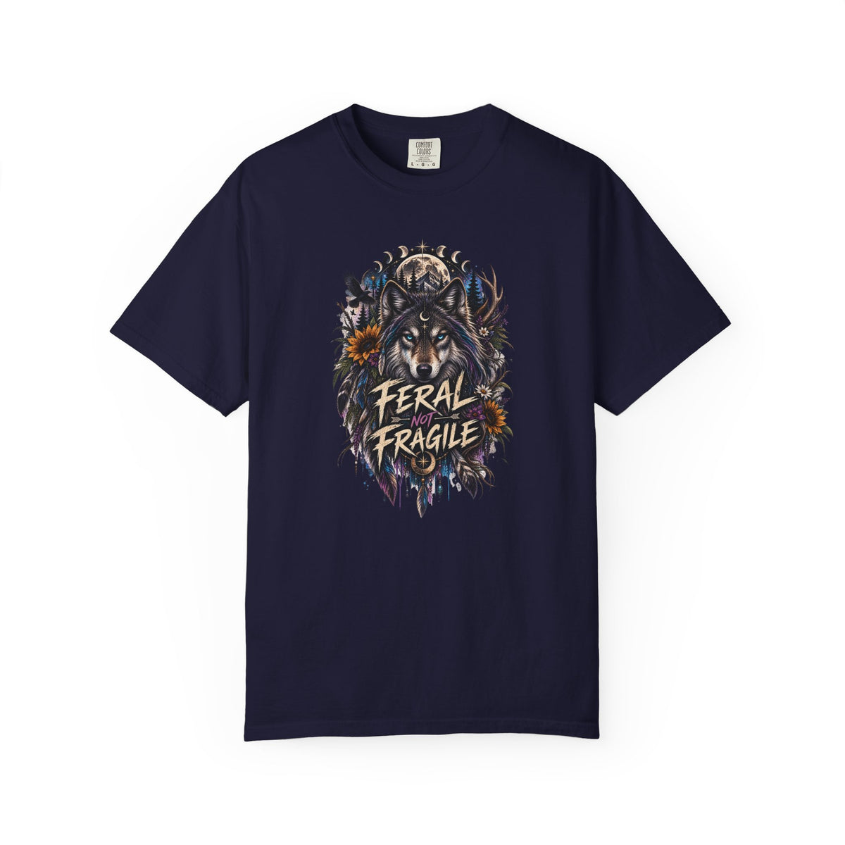 Feral Fragile Wolf T-Shirt — Vintage Wildlife Graphic Tee