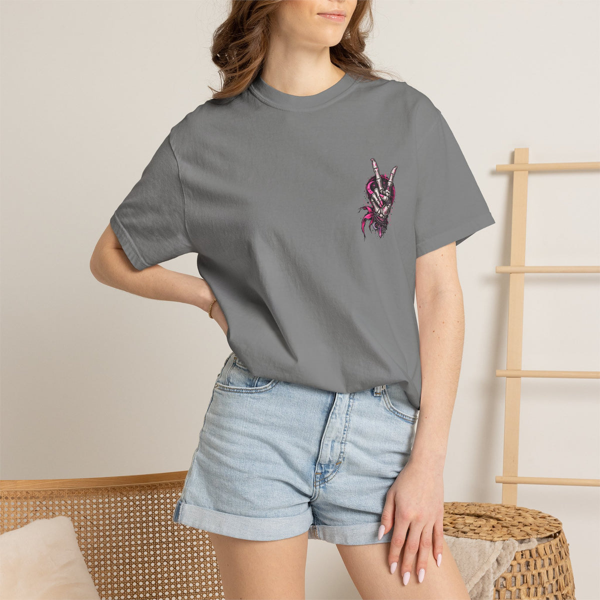 Graphic T-Shirt — 'I Am Out of Order' Humorous Rock Skull Tee