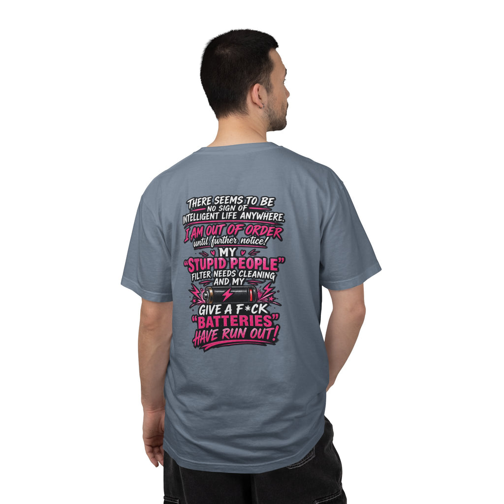 Graphic T-Shirt — 'I Am Out of Order' Humorous Rock Skull Tee