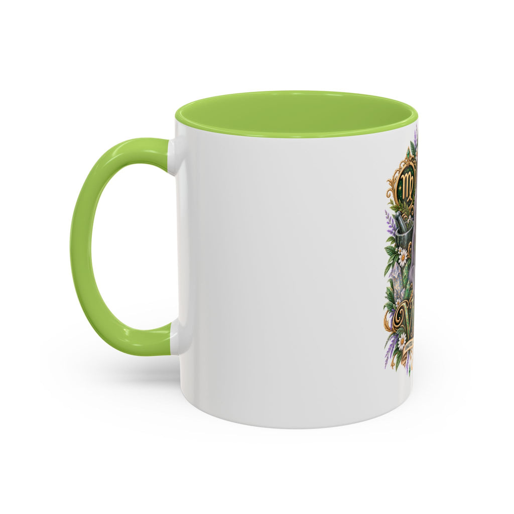 Virgo Russian Blue Cat Accent Coffee Mug — Zodiac Astrology Horoscope Gift (11/15 oz)