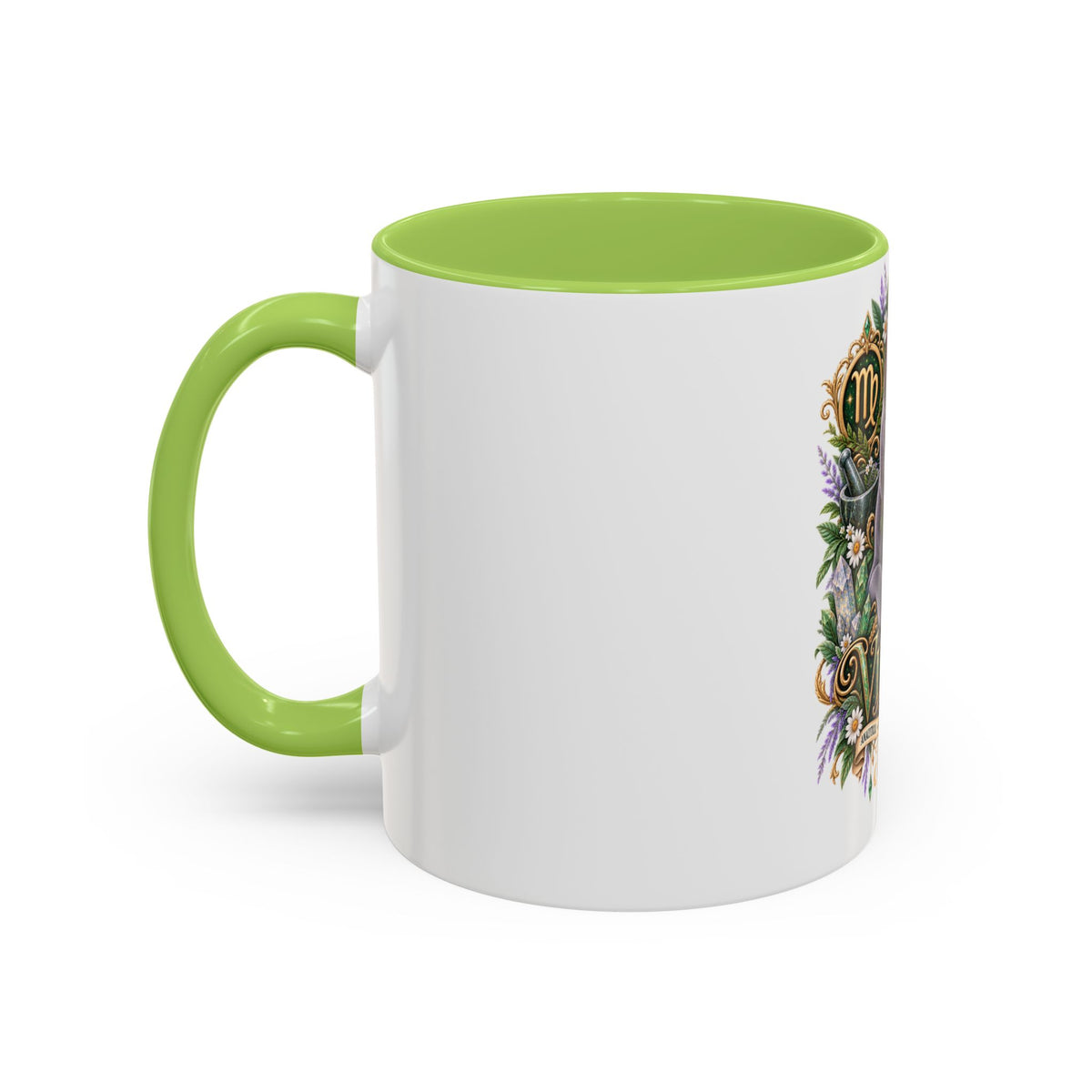 Virgo Russian Blue Cat Accent Coffee Mug — Zodiac Astrology Horoscope Gift (11/15 oz)