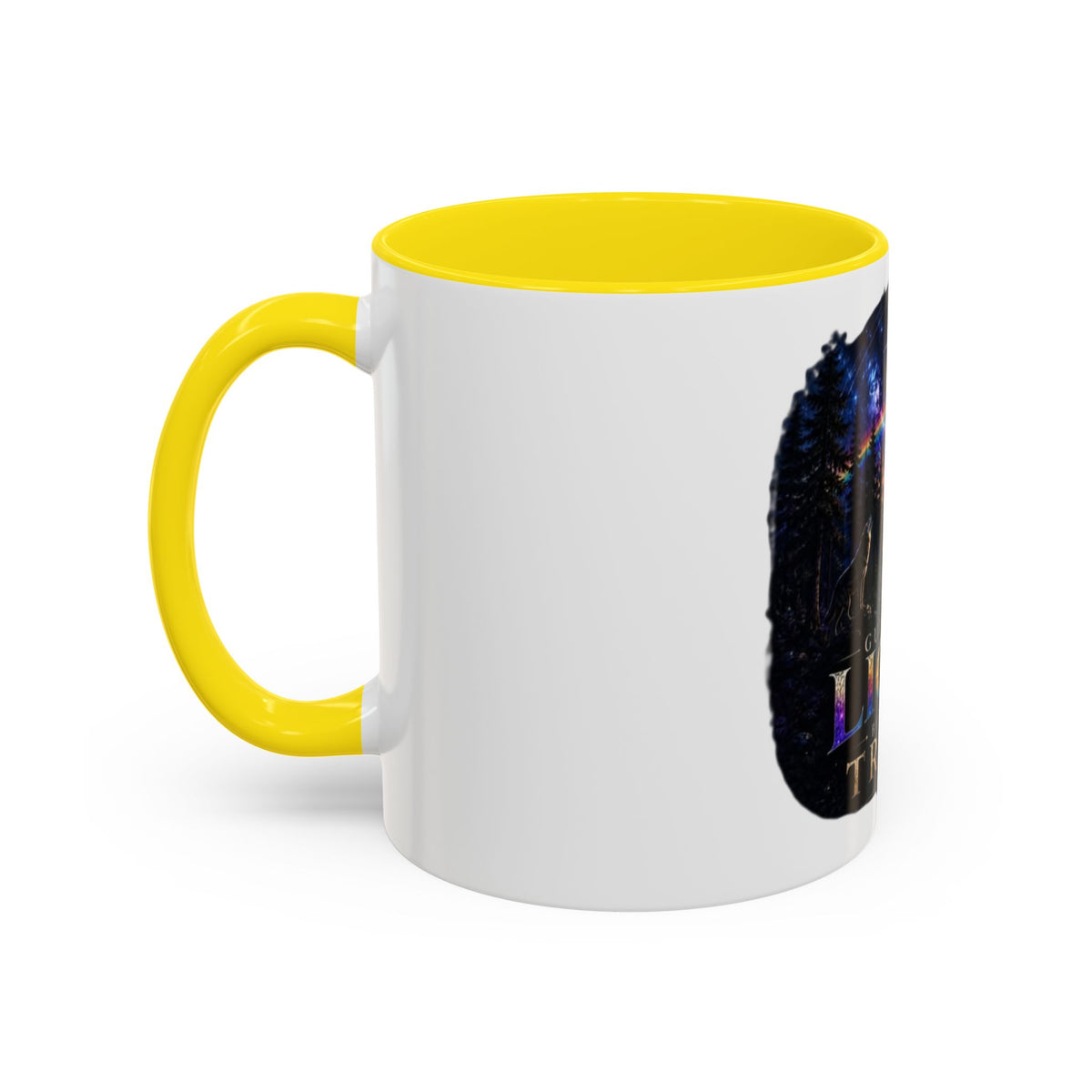Guided by Light Coffee Mug — Inspirational Nature Moonrise Design (11/15oz) Advocacy mug