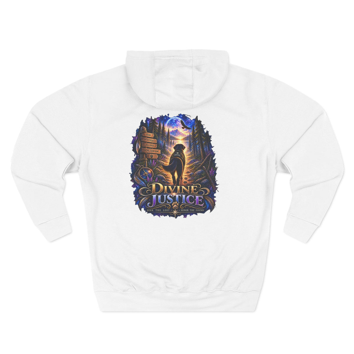 Divine Justice Graphic Hoodie — Support the Mission
