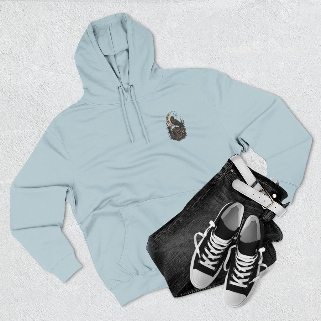 Witchy Trio Graphic Hoodie – 'Girls Will Be Girls' Vintage Moonback Sweatshirt