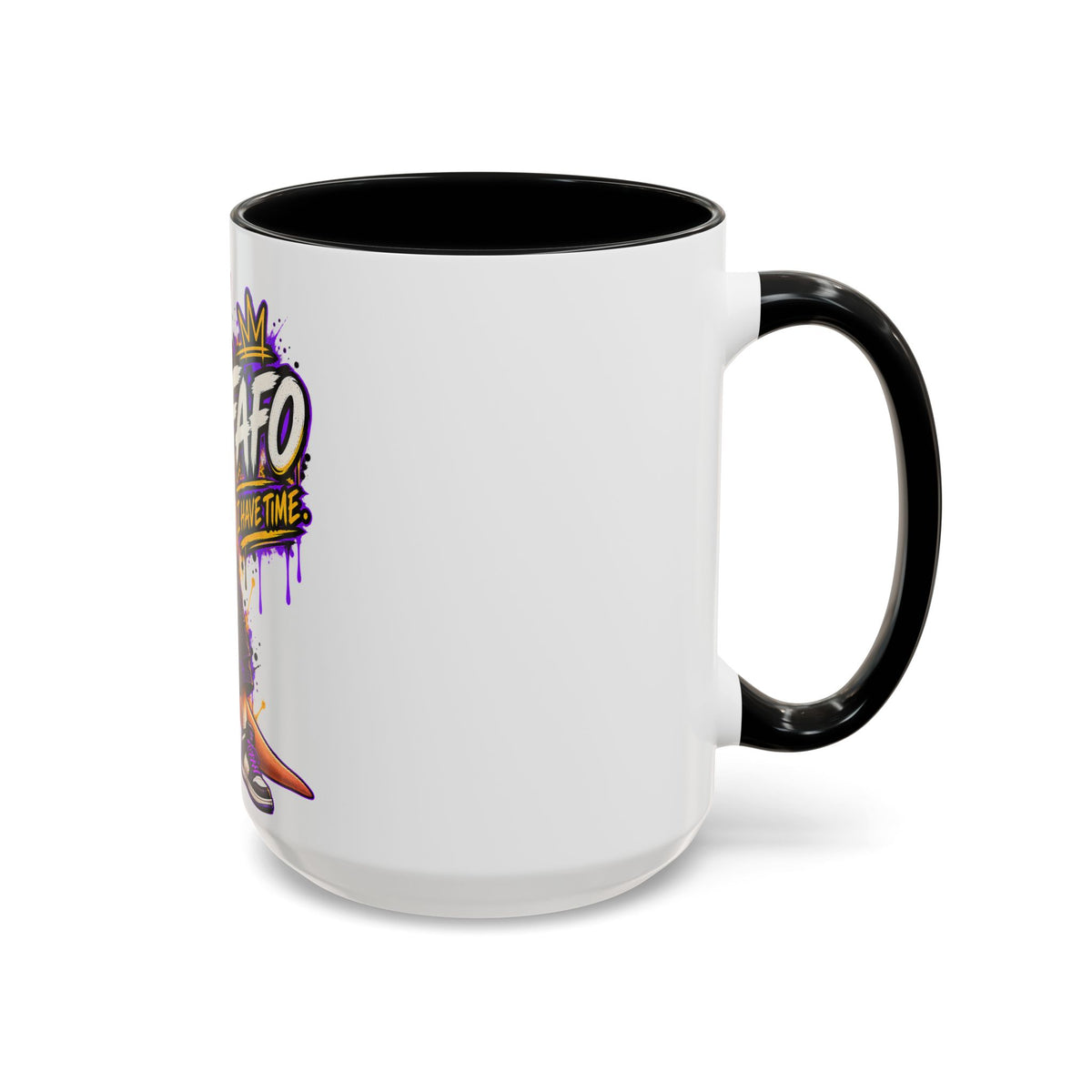 Kangaroo Streetwear Coffee Mug — "FAFO I Have Time" Accent Mug