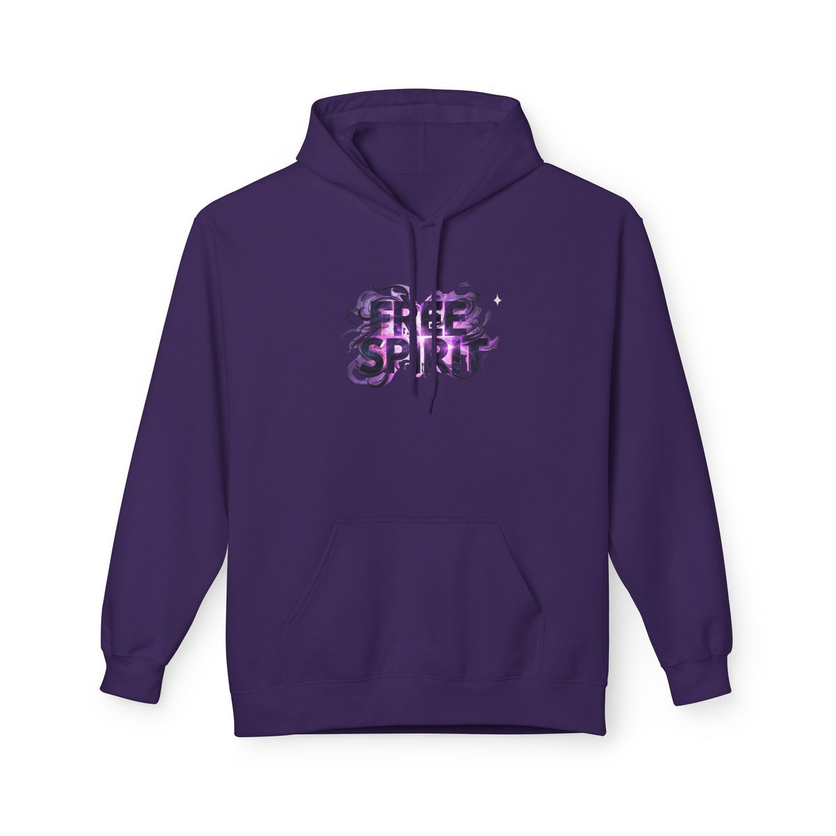 Free Spirit Hoodie — Purple Galaxy Wing Graphic Pullover