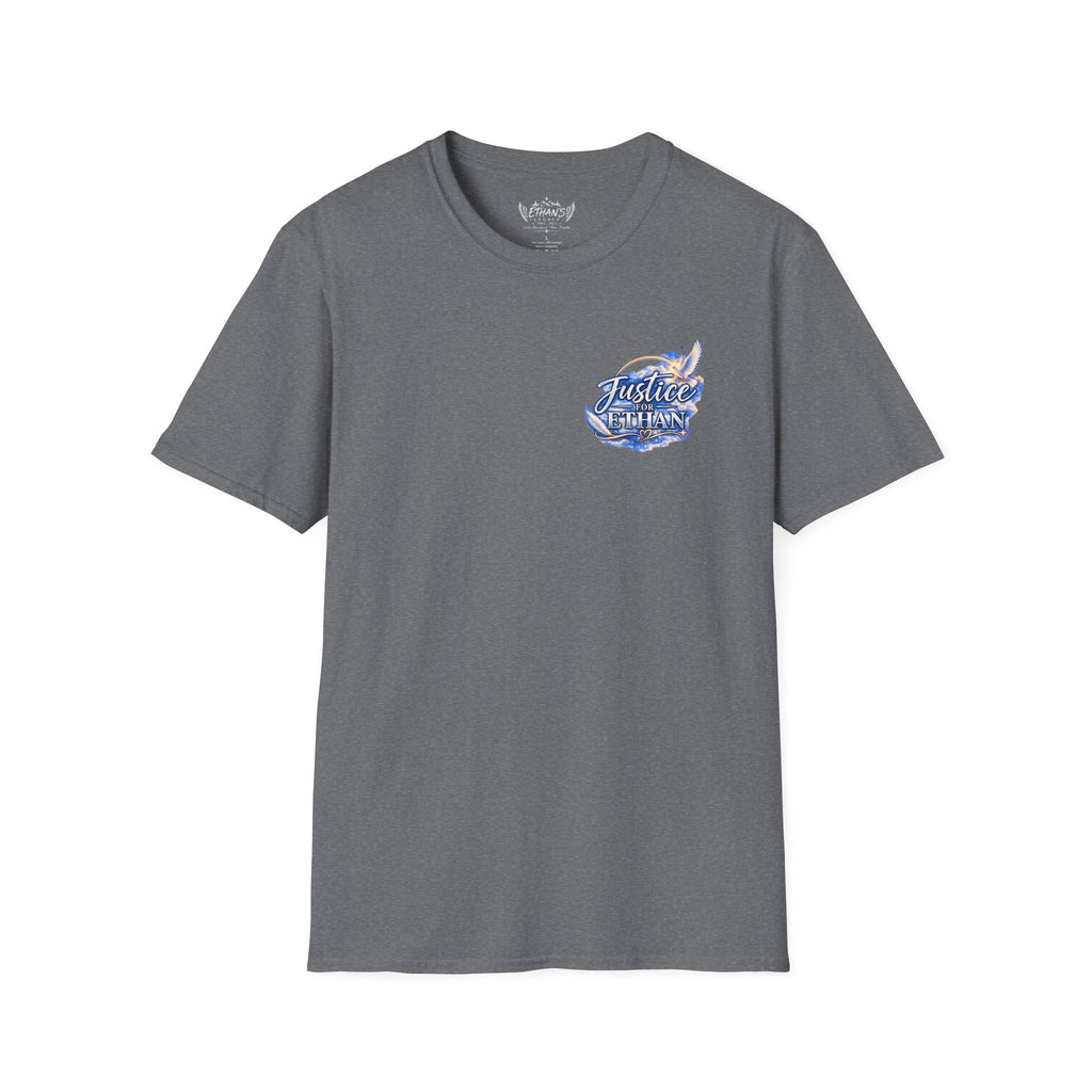 T-Shirt — "Justice for Ethan" " Your story still matters" Memorial Tee ( Angel Wing Edition)