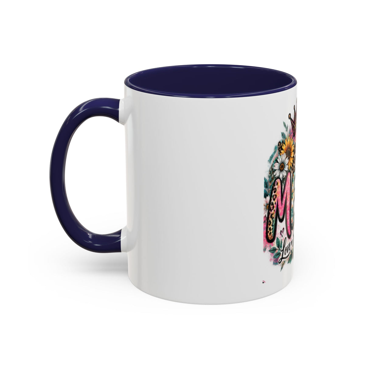 Mema Floral Accent Coffee Mug – 'Mema' Crown, Butterflies & Sunshine Design (11/15 oz)
