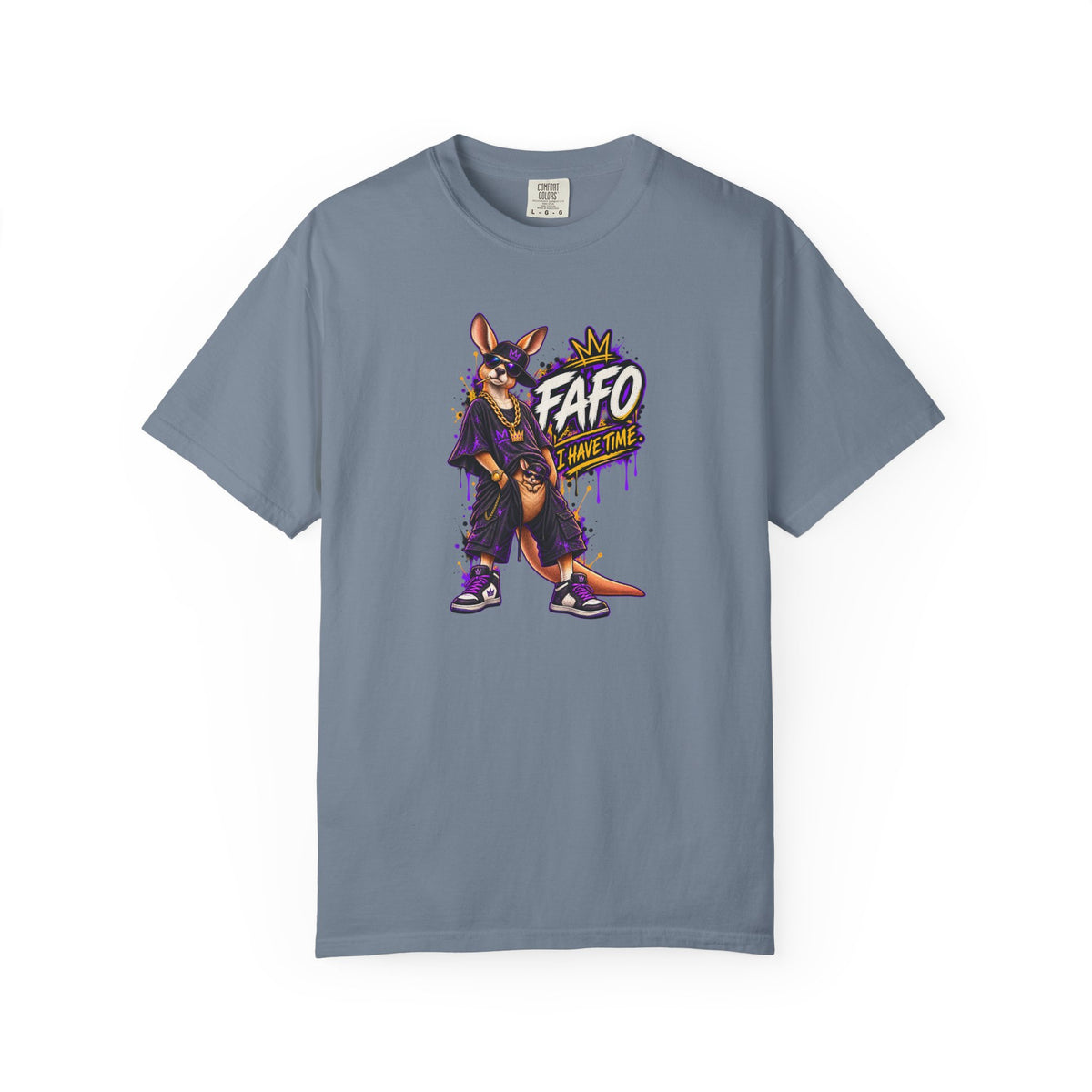 FAFO Kangaroo Graphic T-Shirt — Streetwear Retro Animal Design