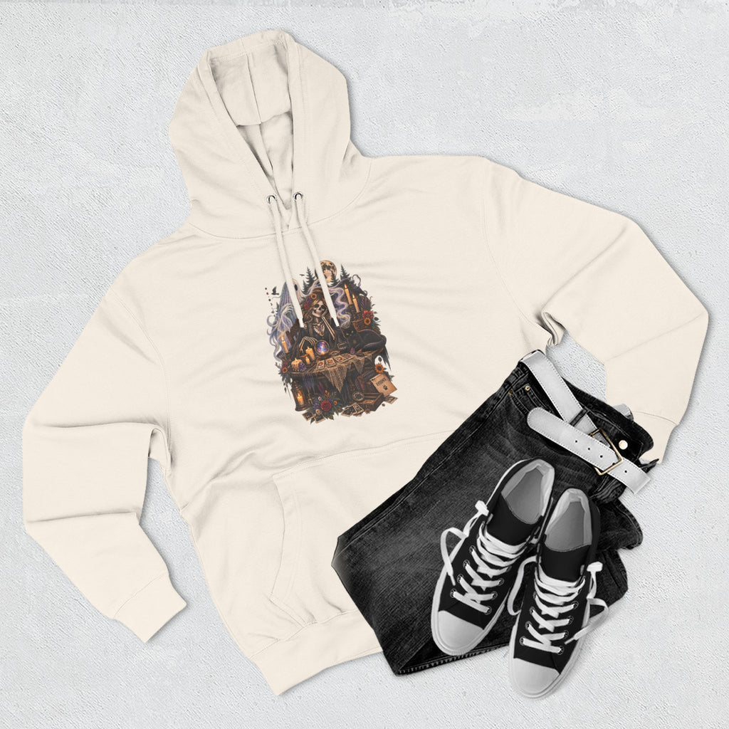 Skeleton, Cat and Ghost Tarot Seance- Paranormal Tees