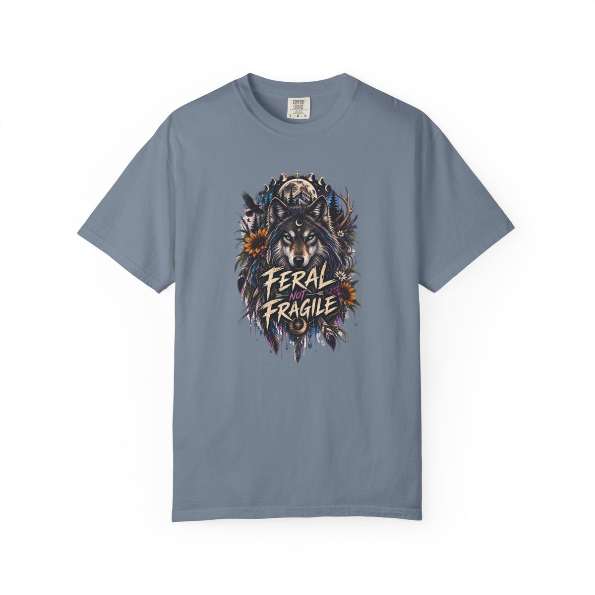 Feral Fragile Wolf T-Shirt — Vintage Wildlife Graphic Tee