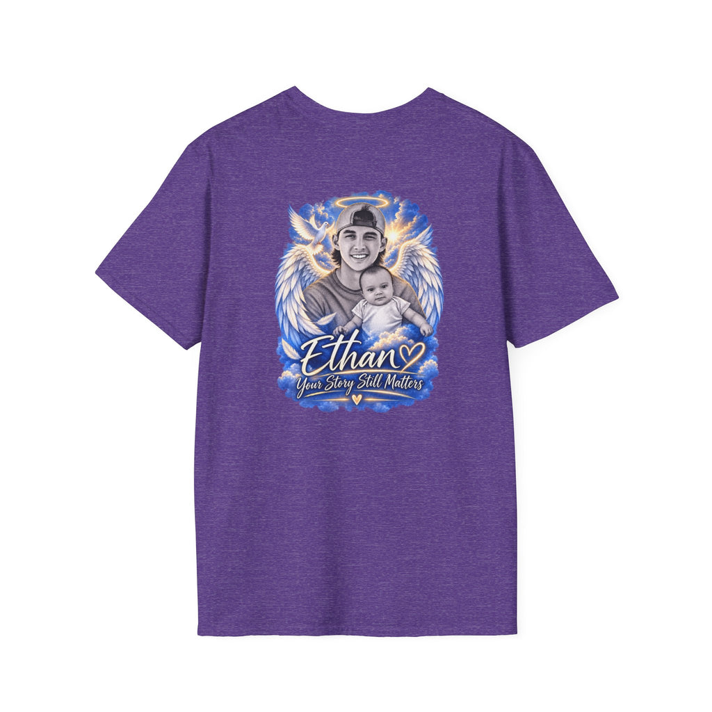 T-Shirt — "Justice for Ethan" " Your story still matters" Memorial Tee ( Angel Wing Edition)
