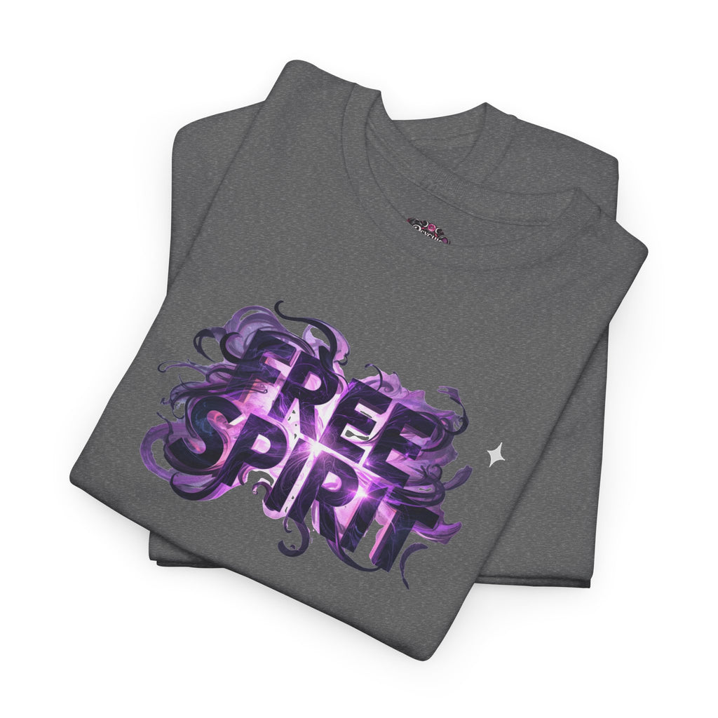 Free Spirit Tee — Purple Galaxy Wings Graphic T-Shirt