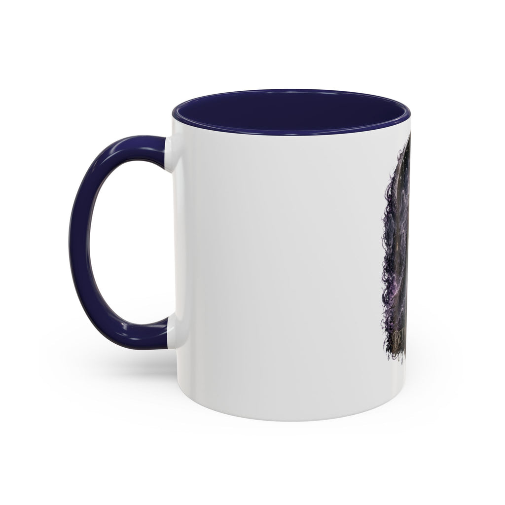 Between Worlds Accent Coffee Mug — Gothic Fantasy Witch Illustration (11/15oz)