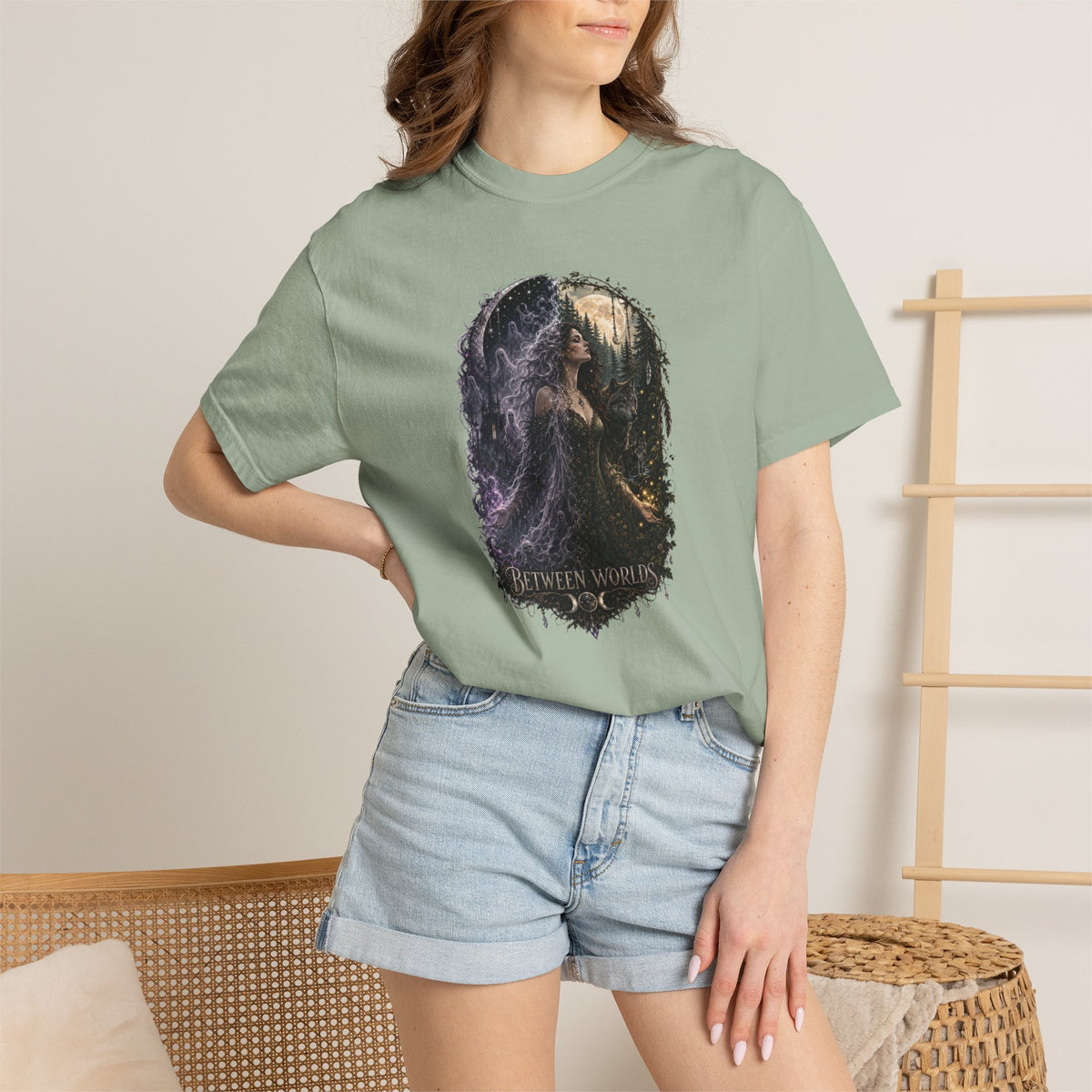 Fantasy Forest T-Shirt — "Between Worlds" Witchy Art Tee