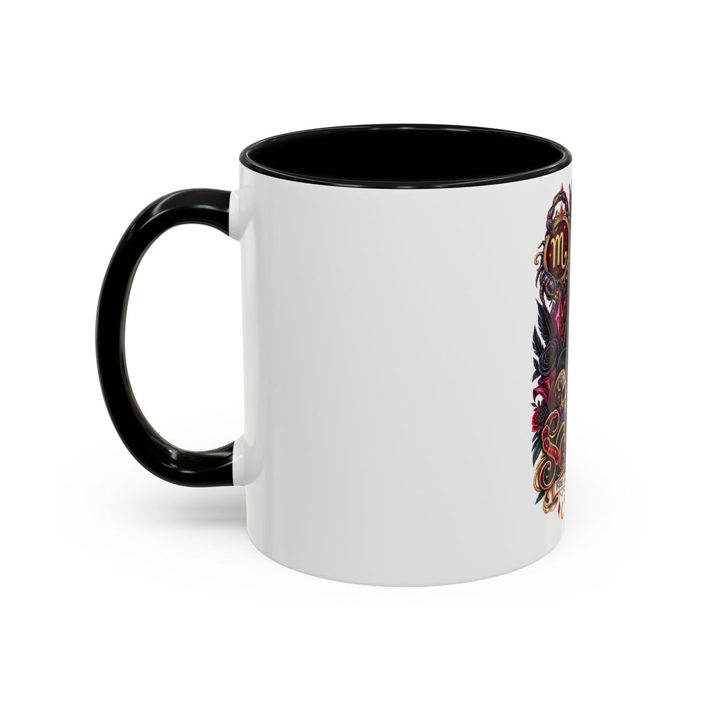 Scorpio Zodiac Black Cat Accent Coffee Mug – Astrology Gift (11oz & 15oz)