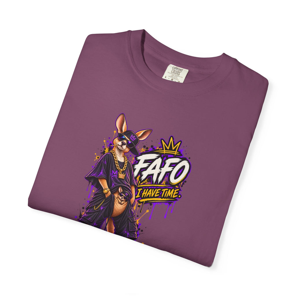 FAFO Kangaroo Graphic T-Shirt — Streetwear Retro Animal Design