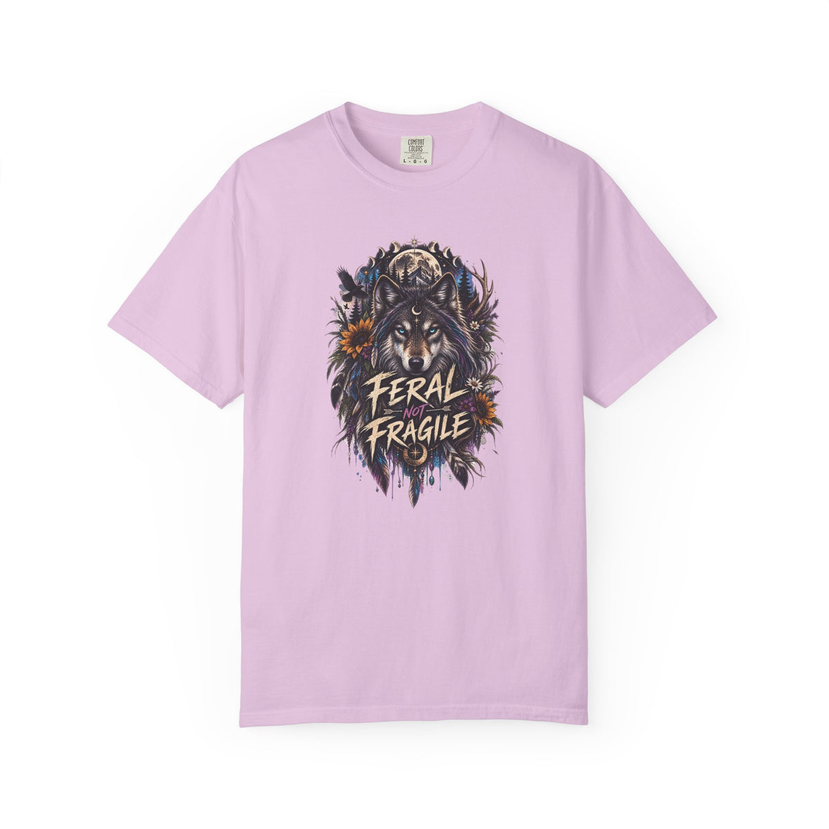 Feral Fragile Wolf T-Shirt — Vintage Wildlife Graphic Tee