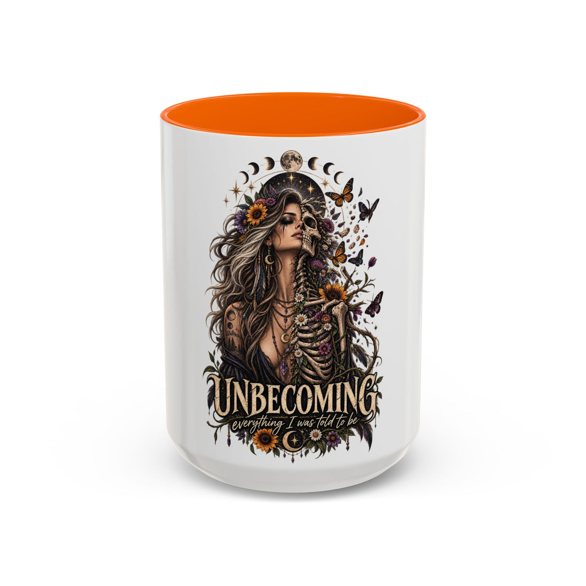 Ghost Hug Mug — Cute Ghost Holding Black Cat Accent Coffee Mug (11/15oz)
