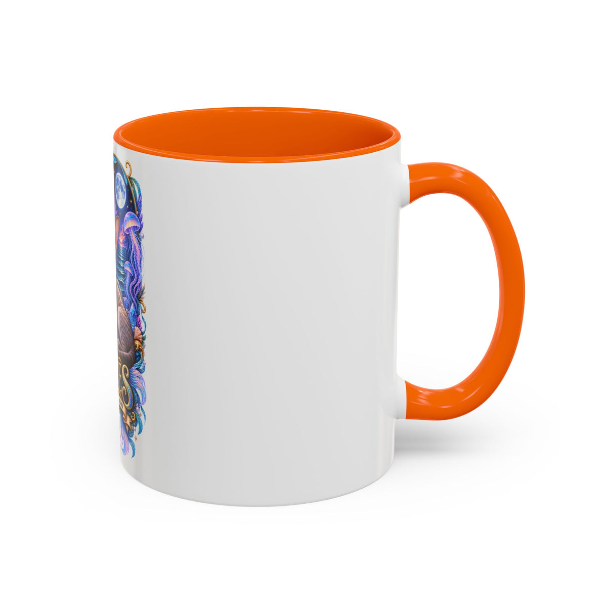 Pisces Devon Rex Cat Accent Coffee Mug — Zodiac Astrology Ceramic Mug (11/15oz)