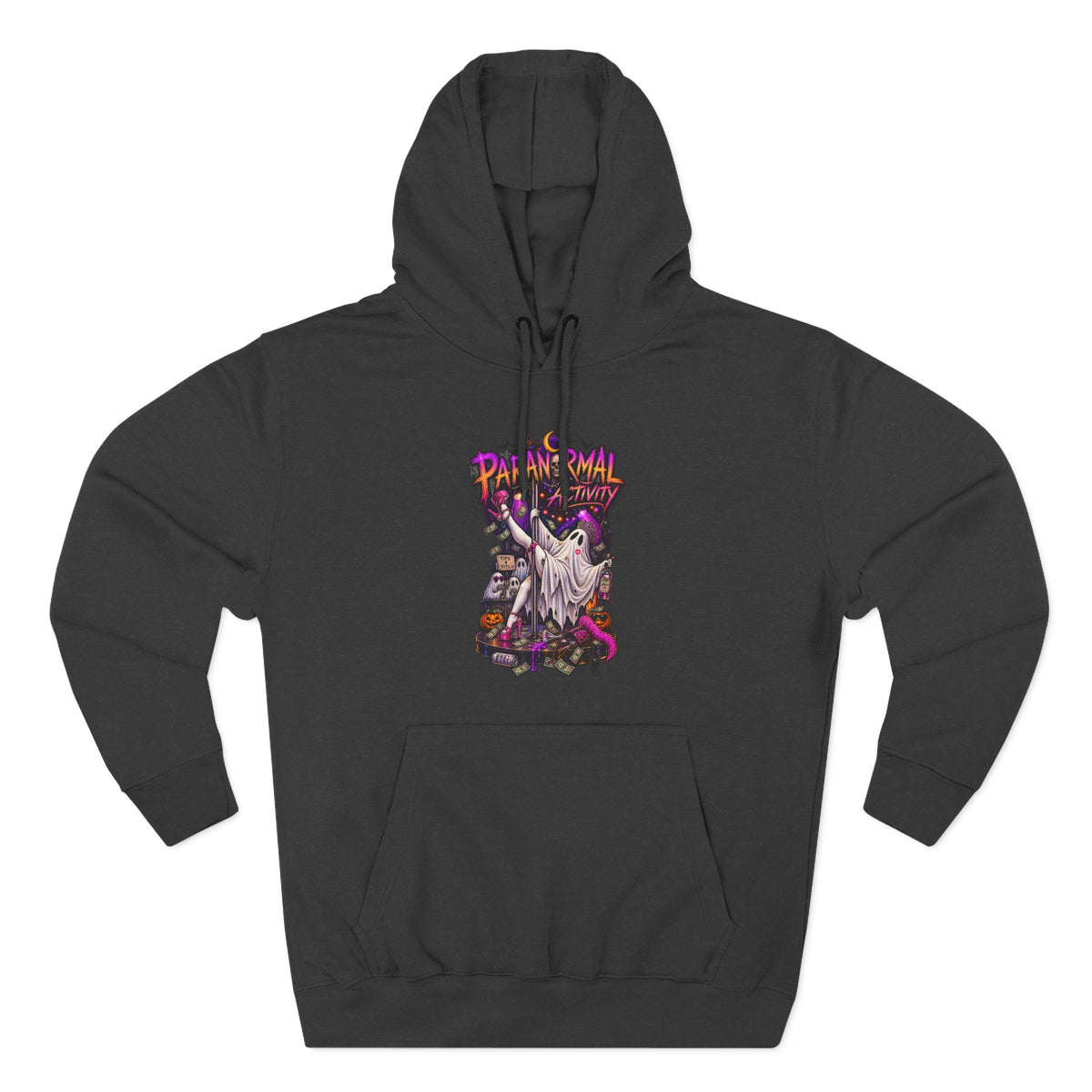 Paranormal Activity Ghost Pole Dancing — Retro Halloween Graphic Pullover