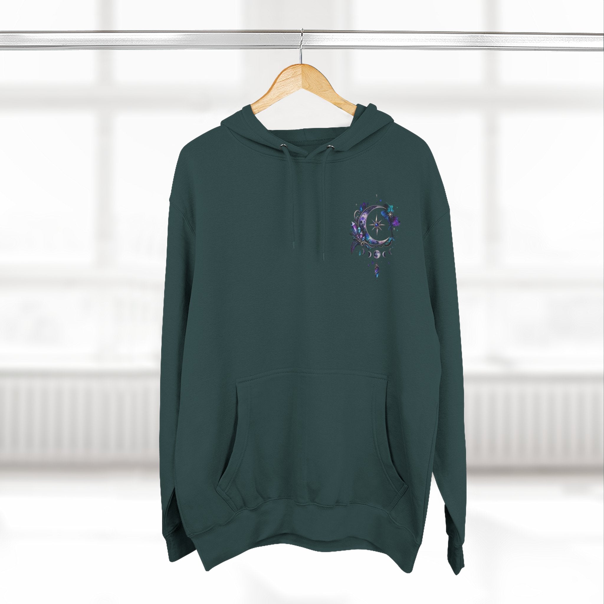 Mystic Moon Hoodie — "Trust the Signs" Celestial Fleece Pullover