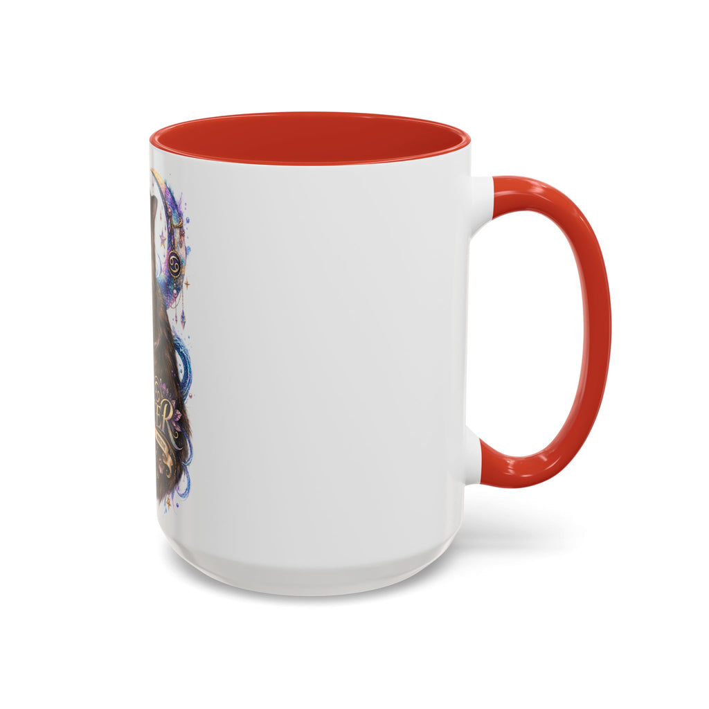 Cancer Zodiac Tortoiseshell Cat Accent Coffee Mug – Astrological Cat Lover Gift (11/15oz)