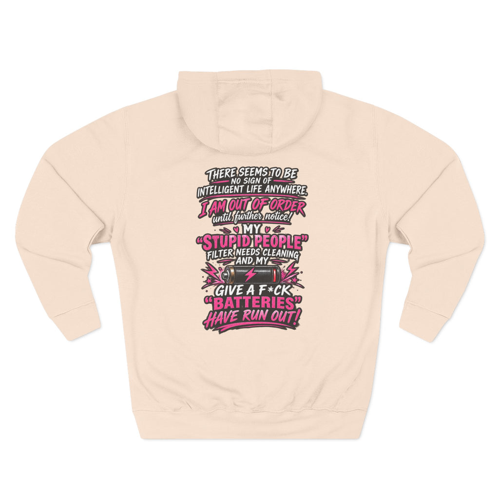 Graphic Hoodie — "There Seems to Be No Sign of Intelligent Life" Novelty Pullover