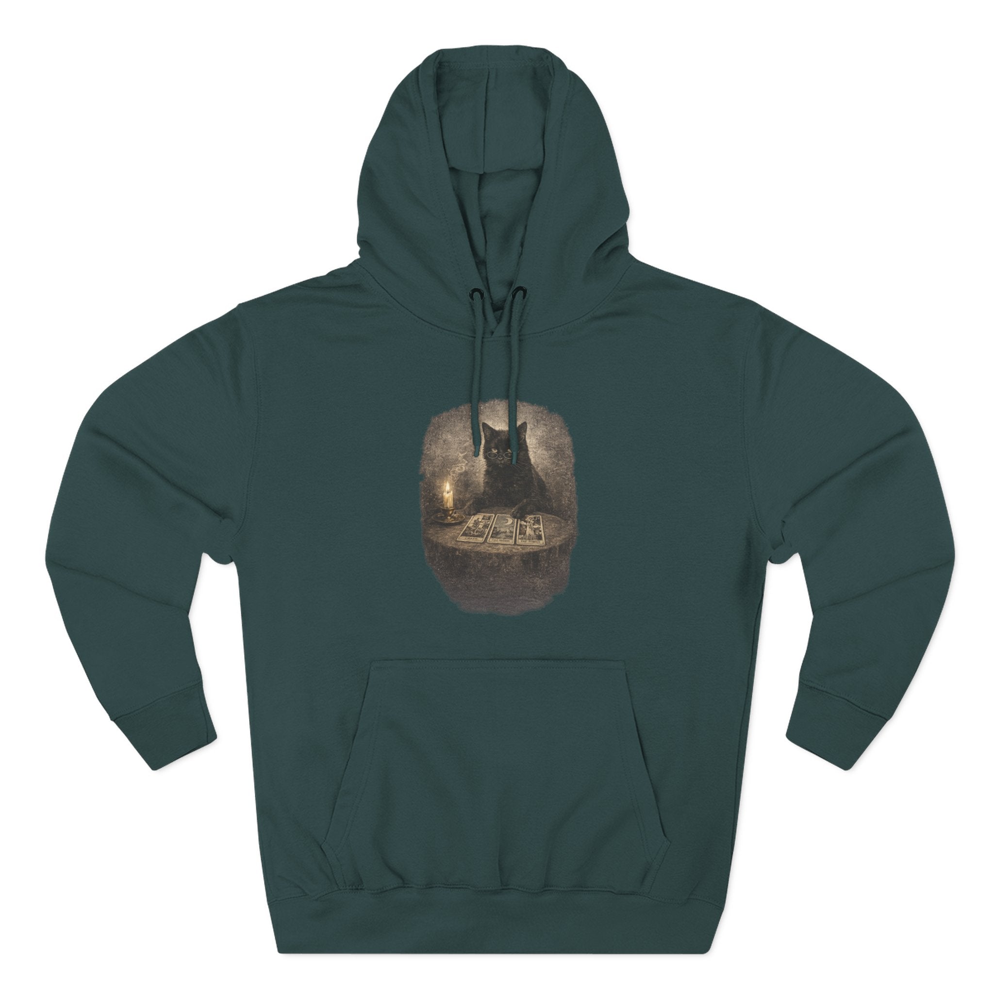 Tarot Black Cat Pull Over Hoodie
