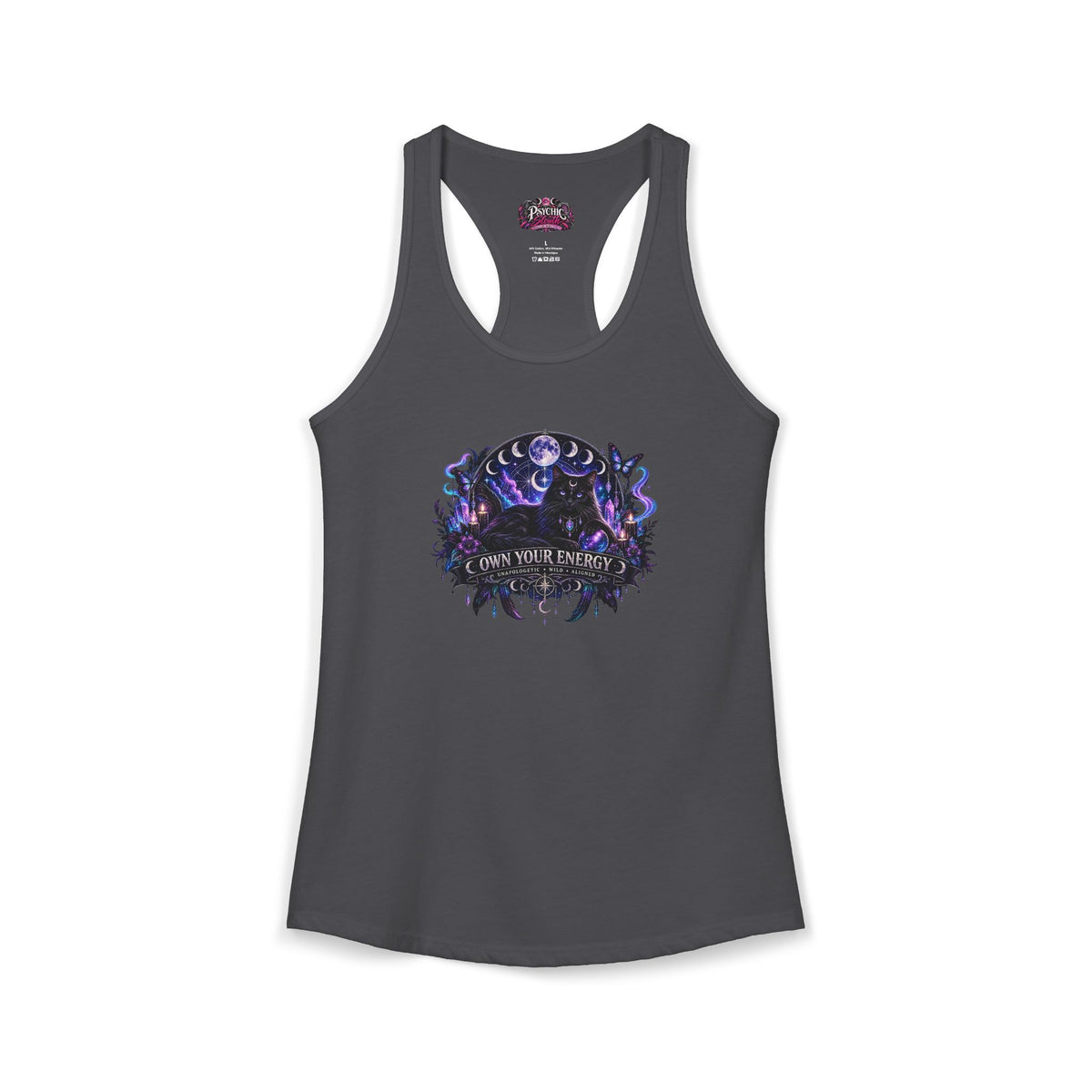 Own your Energy Majestic Black Cat Tank
