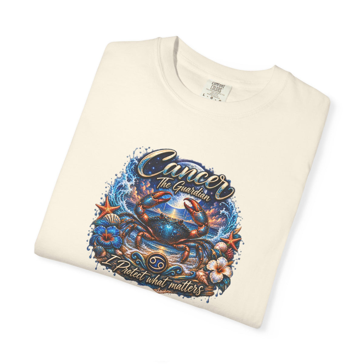 Cancer The Guardian Zodiac Tee- Born Devoted