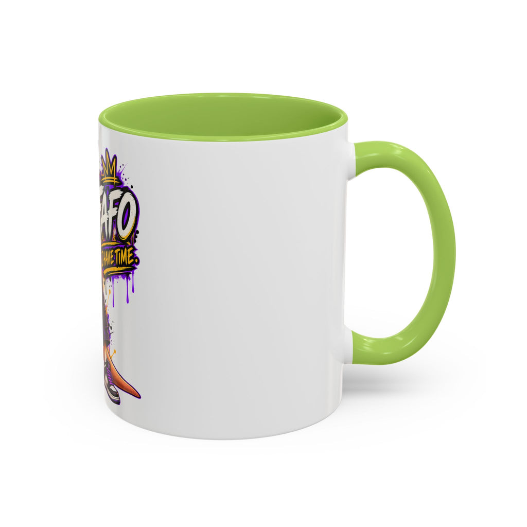 Kangaroo Streetwear Coffee Mug — "FAFO I Have Time" Accent Mug