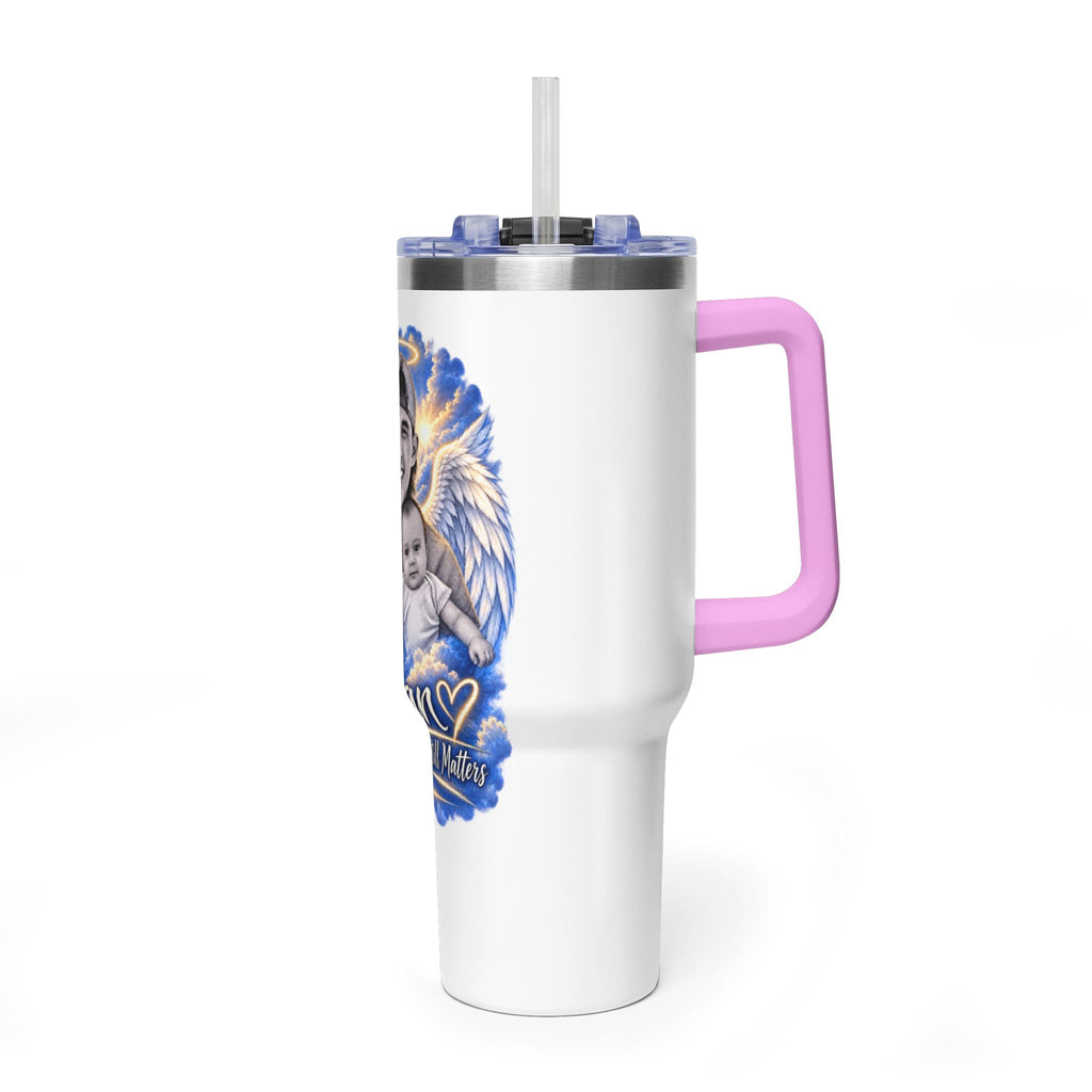 Memorial 40oz Tumbler — Personalized 'Ethan' Angel Wings Keepsake