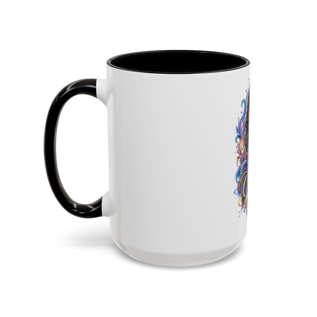 Cancer Zodiac Tortoiseshell Cat Accent Coffee Mug – Astrological Cat Lover Gift (11/15oz)