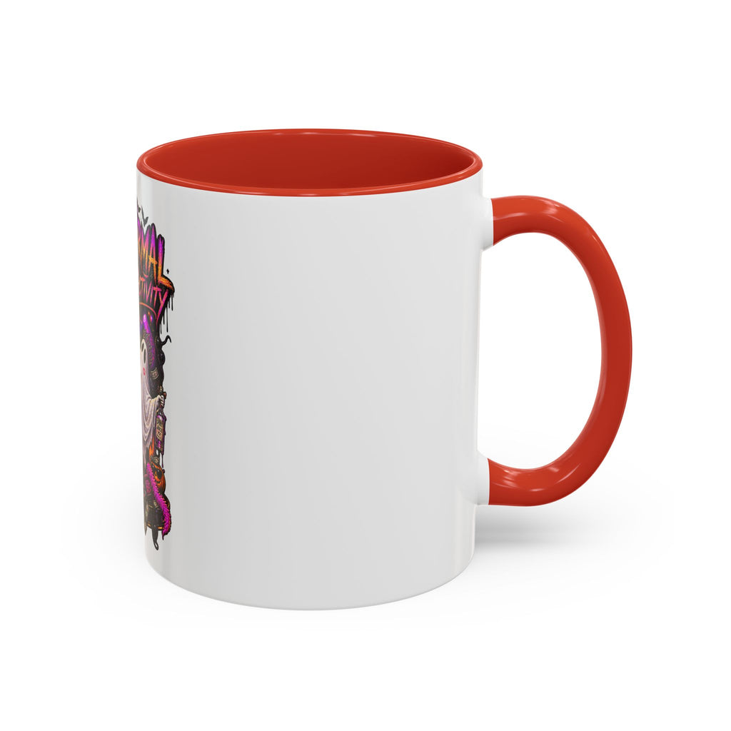 Coffee Mug — 'Paranormal Activity' Ghost Pole Dancing Halloween Accent Mug (11/15oz)
