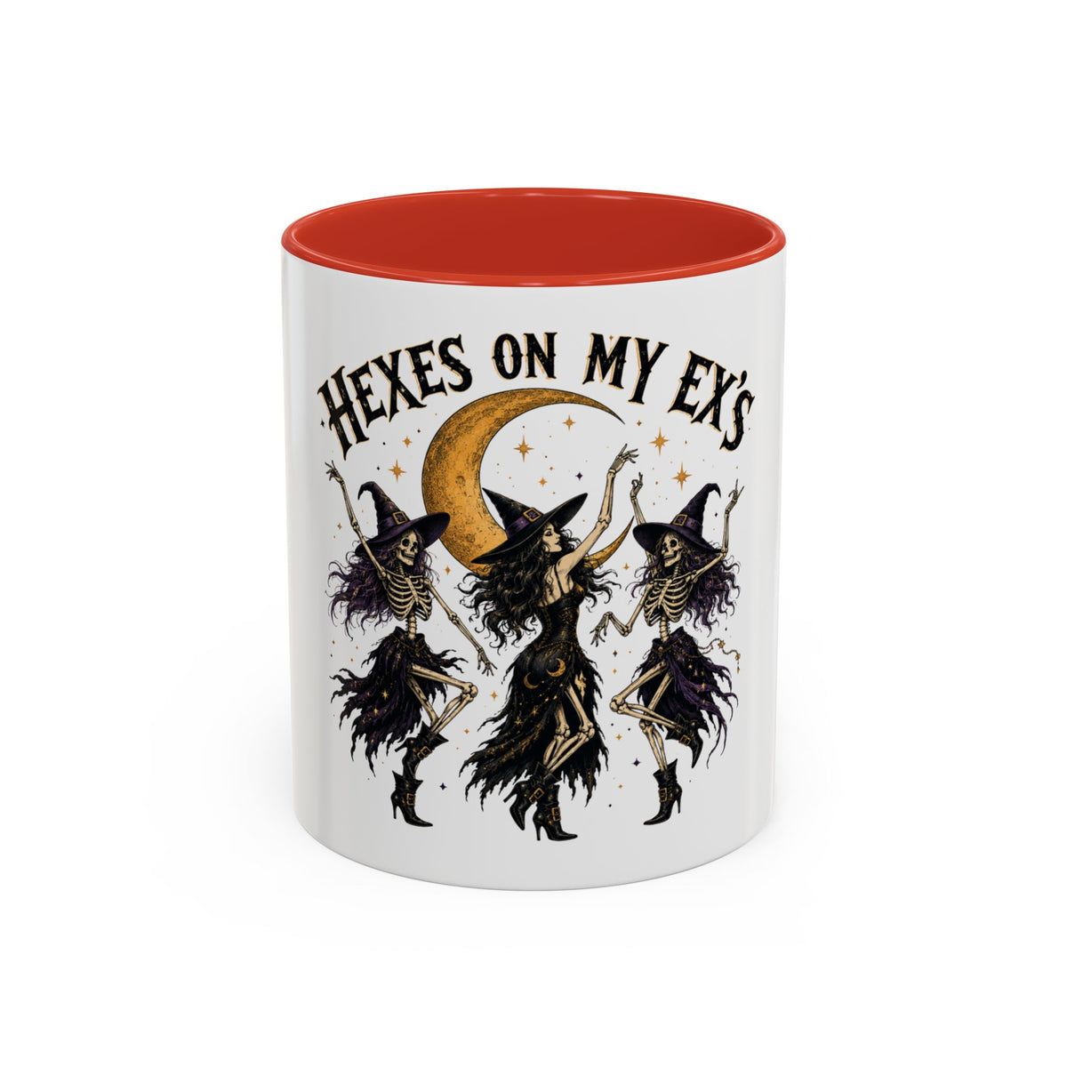 Hexes on My Ex's Witch Coffee Mug — Funny Halloween Accent Mug (11/15oz)